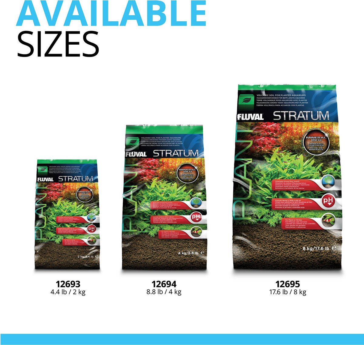 Fluval Plant Stratum Plant Care  8kg/ 17.6lbs (Must be purchased separately)